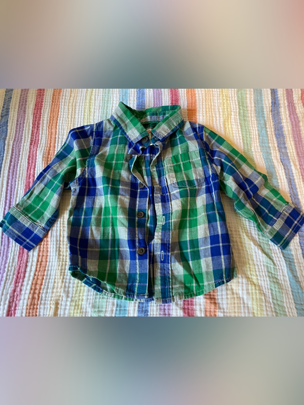 Plaid Button Down Long Sleeve Shirts | Set of two - Picture 4 of 7